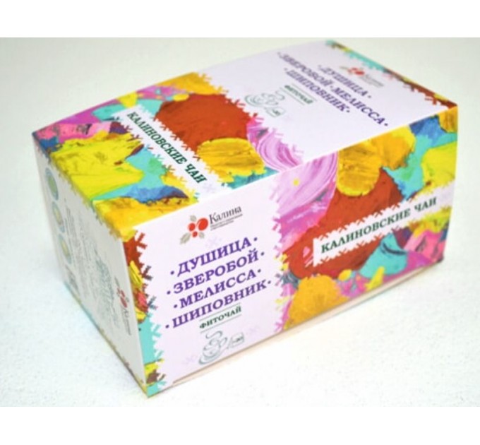 Фиточай «Душица, зверобой, мелисса, шиповник»