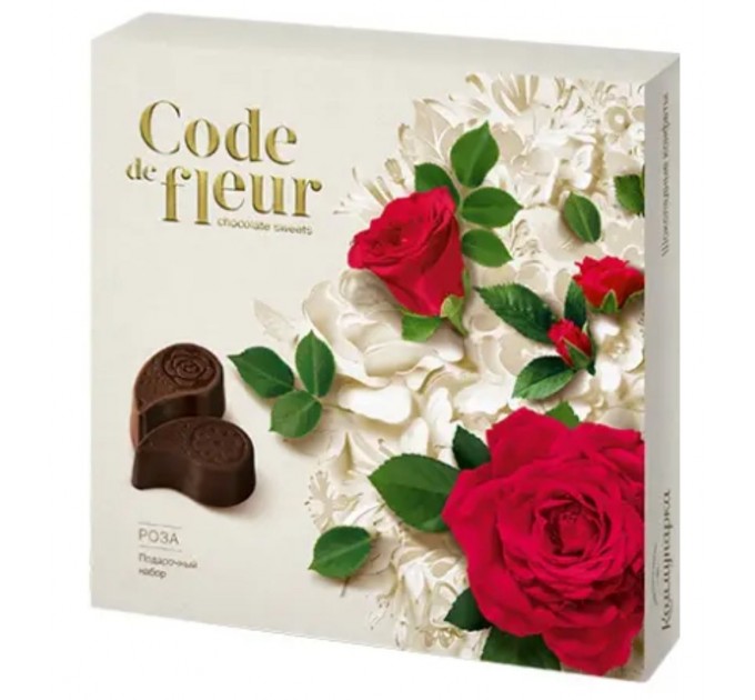 ПОДАРОЧНЫЙ НАБОР ШОКОЛАДНЫХ КОНФЕТ «CODE DE FLEUR» РОЗА