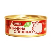 Консервы мясные для детского питания гомогенизированные стерилизованные «Свинина с печенью»
