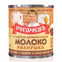 Молоко частично обезжиренное сгущенное с сахаром и какао вареное "Иванушка"