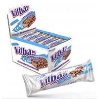 Вафельный батончик «vitba.by с воздушным рисом в молочной глазури»